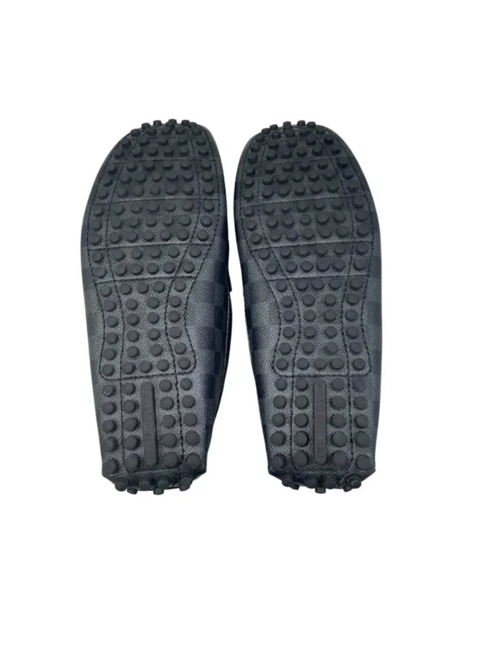 Louis Vuitton Loafers Hockenheim Line 9 Damier Leather Black